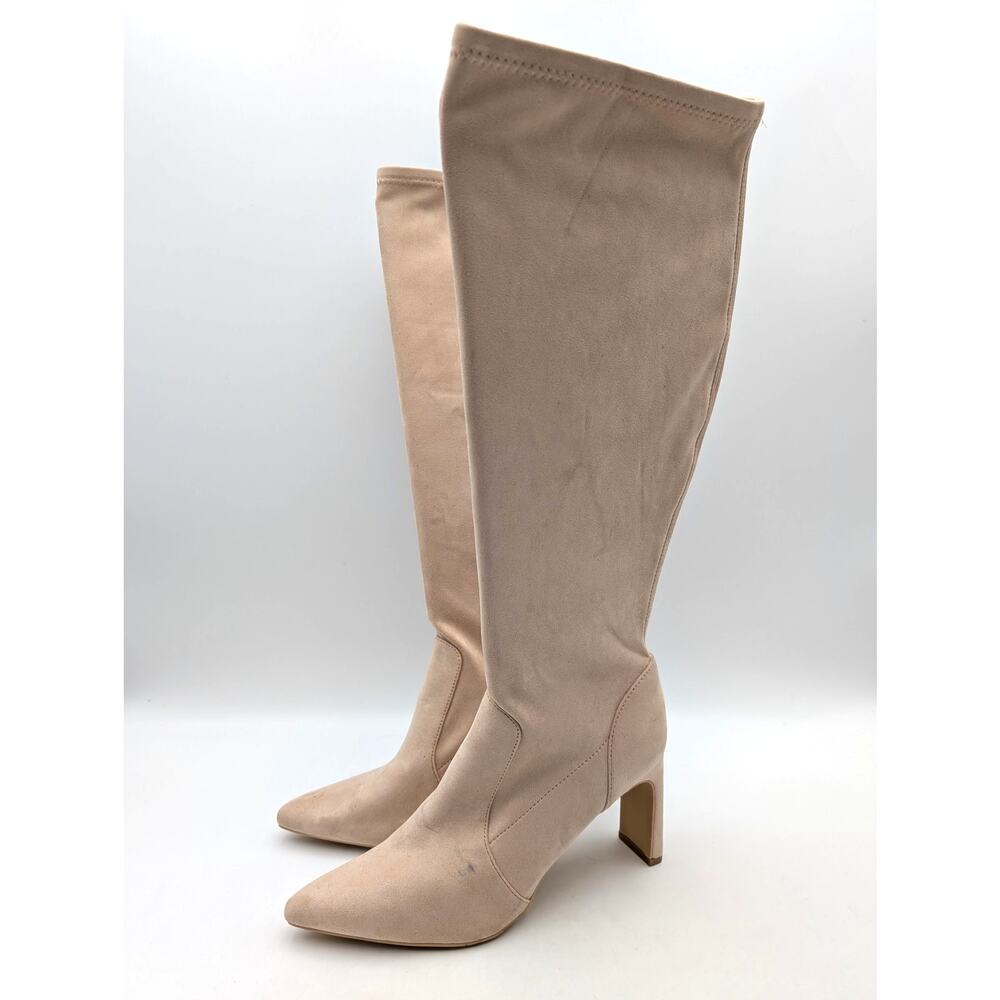 Abound Jolene Knee High Boots Pointed Toe Women's Beige Size US9M EU39.5